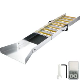 Folding Aluminum Alloy Sluice Box, Compact 50" Sluice Boxes for Gold, Lightweight Gold Sluice Equipment, Portable Sluice Boxes with Miner's Moss