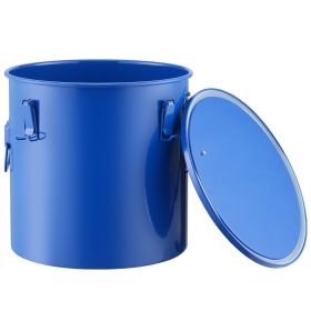 Fryer Grease Bucket, 8 Gal Oil Disposal Caddy Carbon Steel Fryer Oil Bucket with Rust-Proof Coating, Oil Transport Container with Lid, Lock Clips