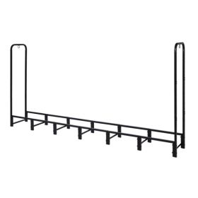 8FT Firewood Rack Outdoor, Heavy Duty Firewood Storage Rack, Outdoor Firewood Rack With Cover, Wood Rack Log Rack For Outdoor & Indoors, Black (Option: Defaulttitle)