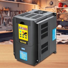 Variable Frequency Drive, AC 220V Input 4KW Variable Frequency CNC Drive Inverter Converter, VFD 5.5HP 1 Or 3 Phase Input, 3 Phase Output, CNC Mo (Option: White)