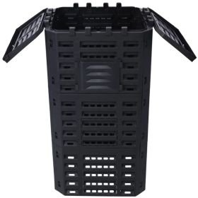 Garden Composter Bin Made From Recycled Plastic - 132 Gallons - 500Liter Large Compost Bin - Create Fertile Soil With Easy Assembly, Lightweight, (Option: Defaulttitle)