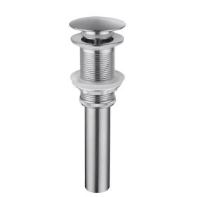 Bathroom Sink Drain Without Overflow, Vessel Sink Lavatory Vanity Pop-Up Drain Stopper, 304 Stainless Steel (Option: Defaulttitle)